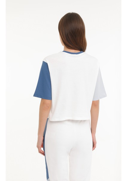 Wl Annabel 11Ck1235 4Fx Mavi Kadın Kısa Kol T-Shirt