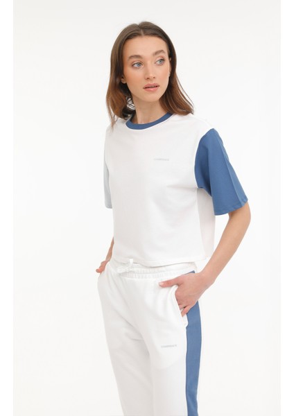 Wl Annabel 11Ck1235 4Fx Mavi Kadın Kısa Kol T-Shirt