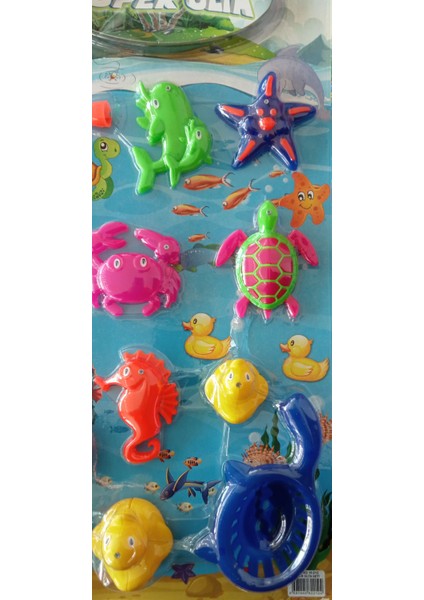 Manyetik 9 Parça Süper Olta Balık Tutma Oyun Seti Çevirmeli Olta Oyuncak modelleri