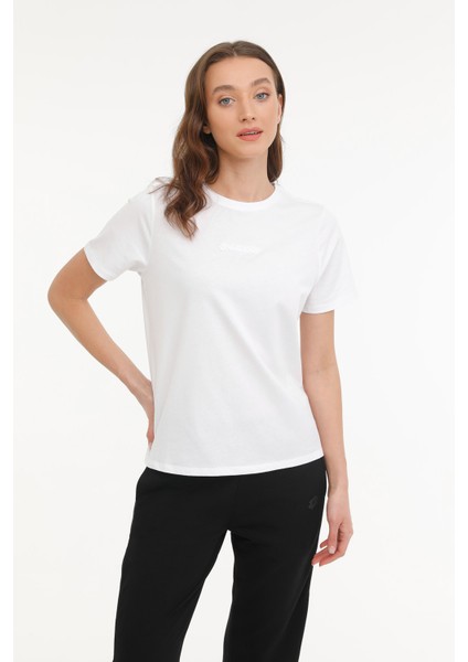 W-Kepy Long T-Sh 4 Fx Beyaz Kadın Kısa Kol T-Shirt indirimleri