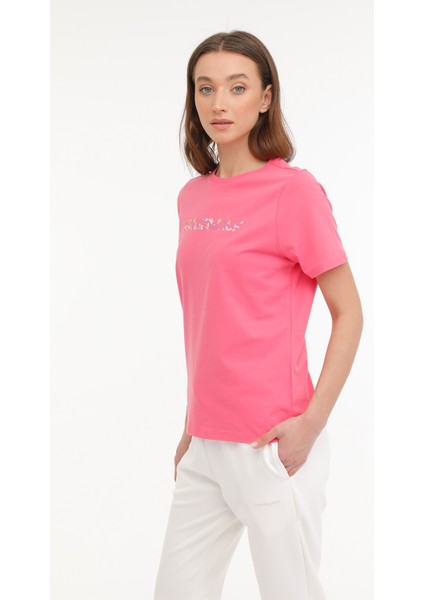 Wl Venus 11Md1052 4Fx Pembe Kadın Kısa Kol T-Shirt