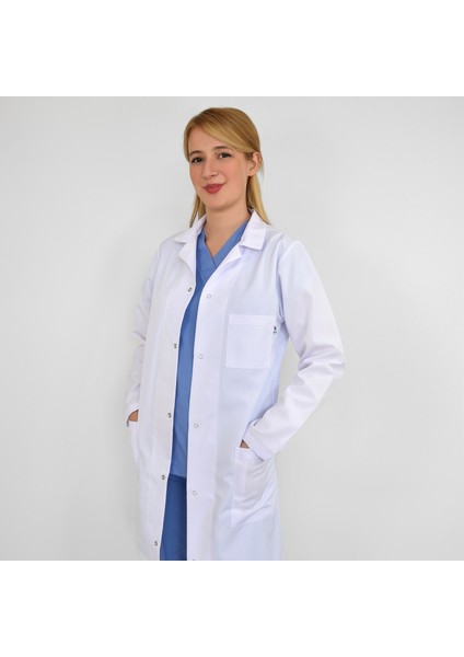 Klasik Yaka Beyaz Cerrahi Önlük