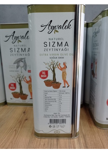 Zeytinyağı Sızma Taş Baskı 5lt