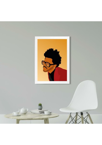 The Weeknd 21 x 30CM - Siyah Çerçeveli