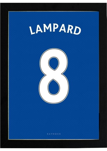 Frank Lampard Jersey 21 x 30CM - Beyaz Çerçeveli