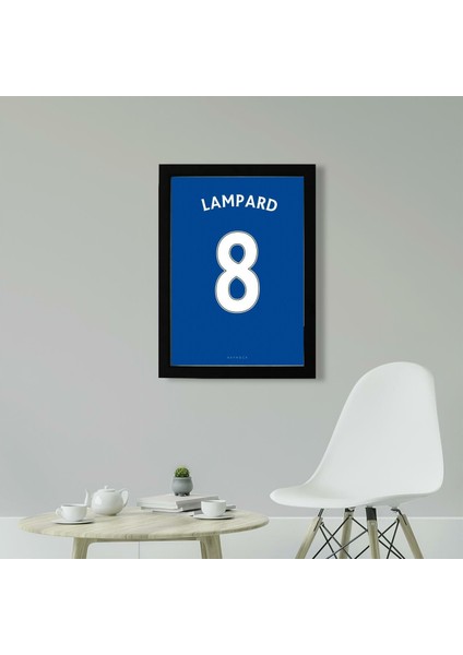 Frank Lampard Jersey 21 x 30CM - Beyaz Çerçeveli