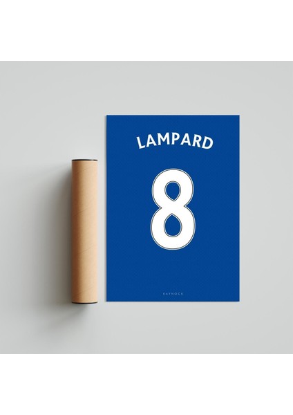 Frank Lampard Jersey 21 x 30CM - Beyaz Çerçeveli