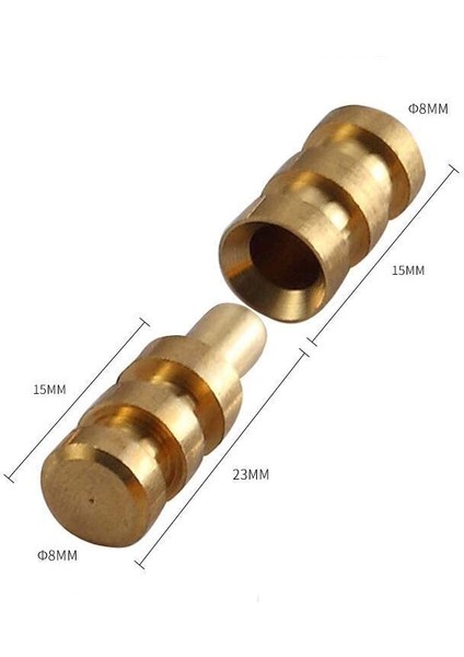 6 Adet Metal, Çap 8.0 mm x 30 mm Açılır Masa Sabitleme Pimi ve Somunu