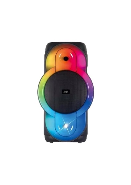 Profosyonel Parti Işıklı Kablosuz Mikrofonlu Bluetooth Speaker 12"