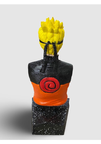 Naruto Uzumaki Büst Figür Boyalı 15 cm Anime Karakter Figürü