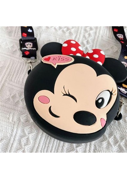 Mickey Mouse Minnie Mouse Tasarım Silikon Omuz Askılı Çanta modelleri