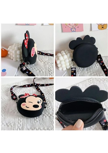 Mickey Mouse Minnie Mouse Tasarım Silikon Omuz Askılı Çanta fırsatları