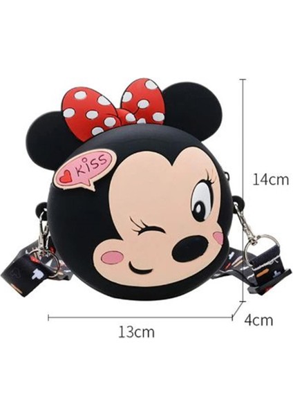 Mickey Mouse Minnie Mouse Tasarım Silikon Omuz Askılı Çanta indirimleri