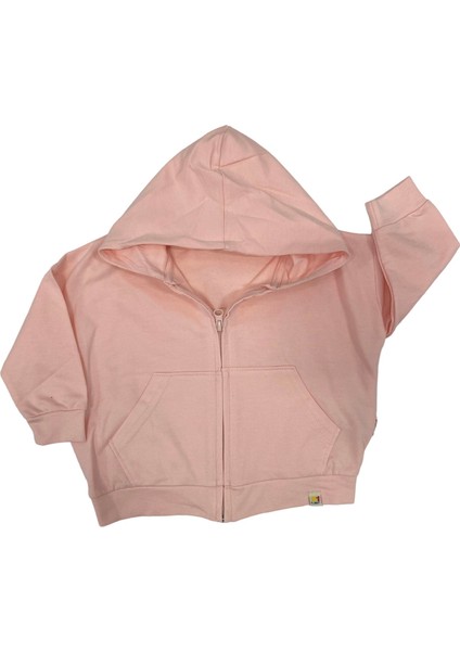 Tiffany Sweatshirt Kapüşonlu Oversize Theme Pudra