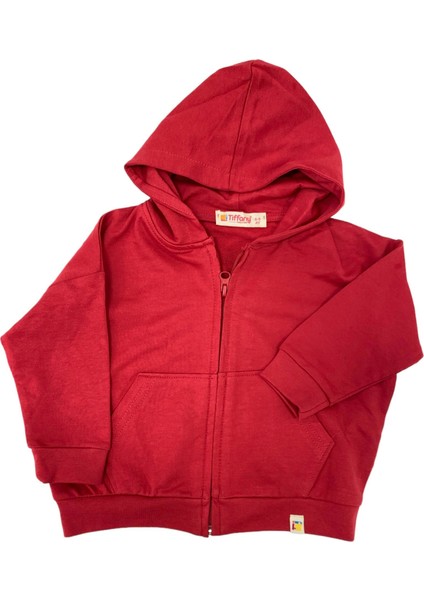 Tiffany Sweatshirt Kapüşonlu Oversize Theme Kırmızı