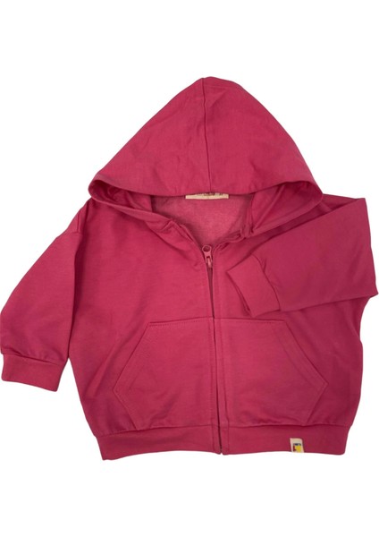 Tiffany Sweatshirt Kapüşonlu Oversize Theme Fuşya