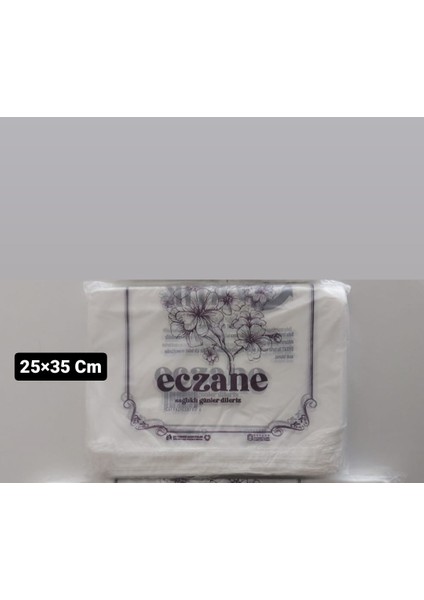 4000 Adet Orta Boy El Geçme Eczane Poşeti 25×35Cm