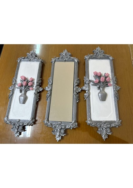 Gümüş Duvar Tablosu 3 Lü Set , El Yapımı Set fiyatları