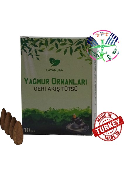 Rain Forest - Yağmur Ormanları Geri Akış Backflow Özel Aromalı Tütsü 10 Adet