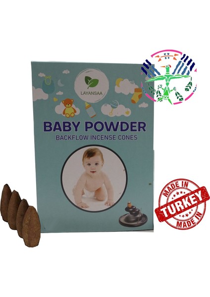 Baby Powder - Bebek Pudrası Özel Aromalı Geri Akış Backflow Özel Aromalı Tütsü 10 Adet