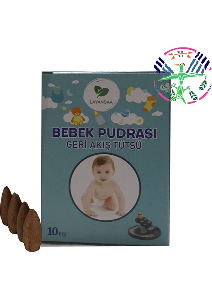 Baby Powder - Bebek Pudrası Özel Aromalı Geri Akış Backflow Özel Aromalı Tütsü 10 Adet