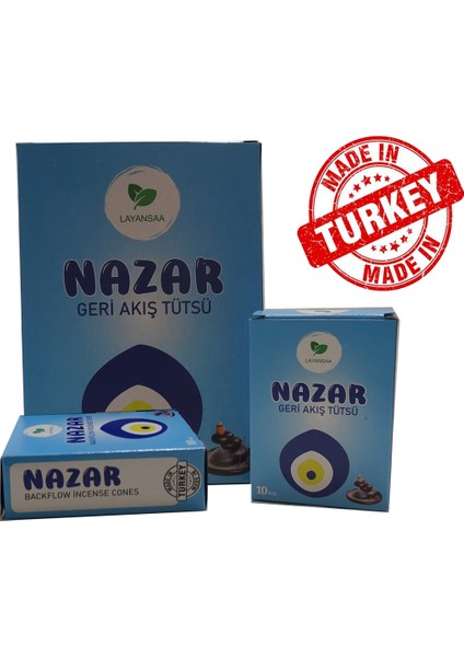 Nazar - Özel Aromalı Geri Akış Backflow Özel Aromalı Tütsü 10 Adet