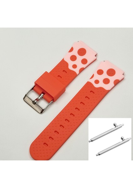 Smart Kids Akıllı Saat Kordonu Uyumlu Silikon Kırmızı Renk - 20 mm