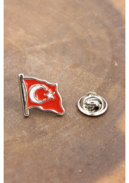 089 5000 Gümüş Ay Yıldız Bayrak Yaka Rozeti Standart Standart fiyatları