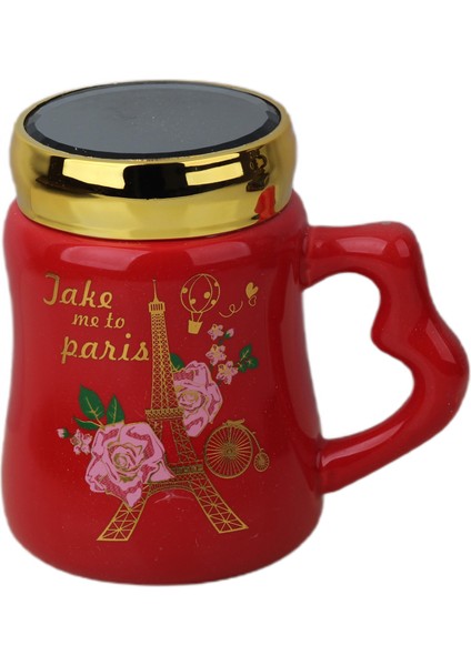 Paris Tasarımlı Aynalı Kapaklı Sıcak Tutan Kupa Bardak Fincan Mug Mini Motivasyon Termos 500 Ml. fiyatları