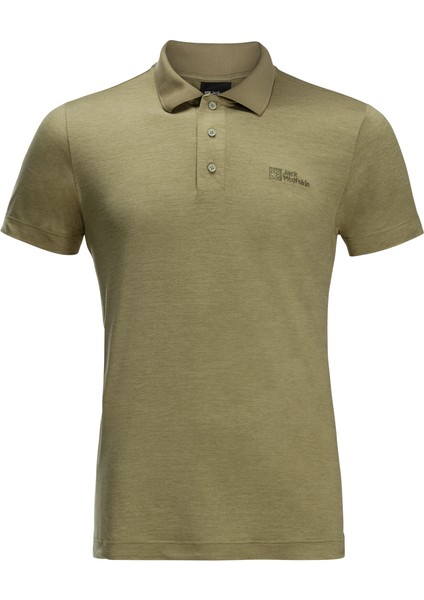 JACK WOLFSKİN Travel Polo M 1809721TR-4511 ERKEK Haki Tişört fiyatları