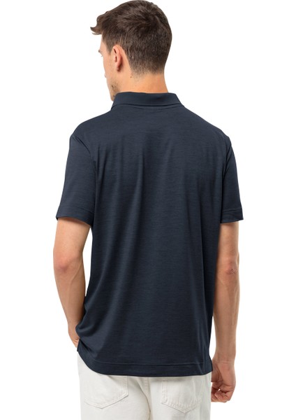 JACK WOLFSKİN Travel Polo M 1809721TR-16459 ERKEK Mavi Tişört fiyatları
