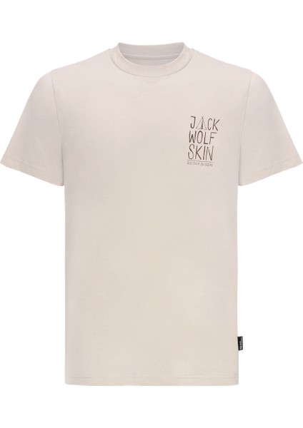JACK WOLFSKİN Jack Tent T M 1809791TR-5629 ERKEK Beyaz Tişört