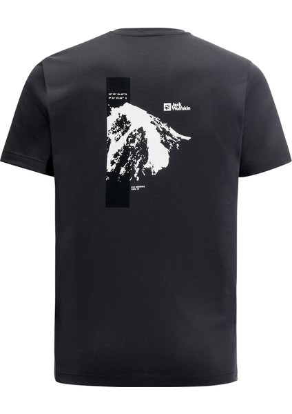 Jack Wolfskin Vonnan SS Graphıc T M Erkek Gri T-Shirt 1809941TR-6350