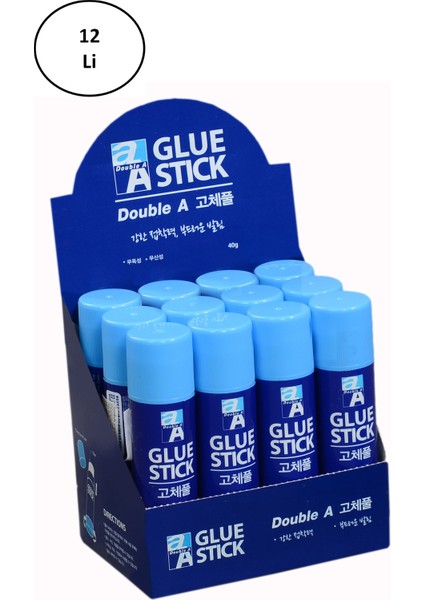 Doublea Double A Glue Stick 40 Gram Yapıştırıcı 12'li