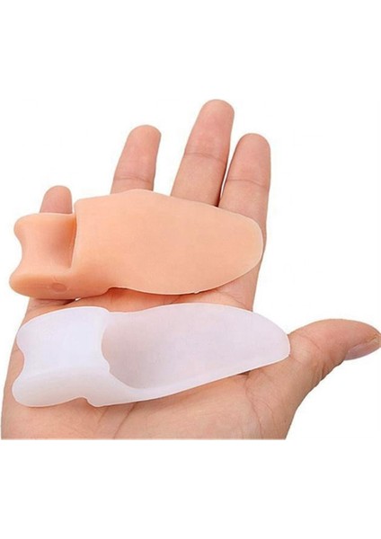 Ayak Baş Parmak Bunyon Koruyucu Makaralı Ten Renk 2li Set