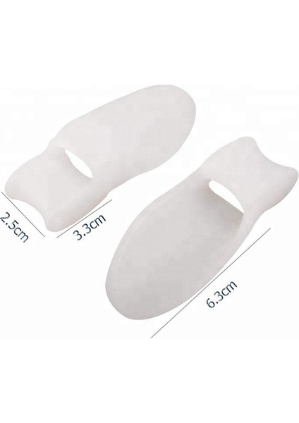 Ayak Baş Parmak Bunyon Koruyucu Makaralı Ten Renk 2li Set