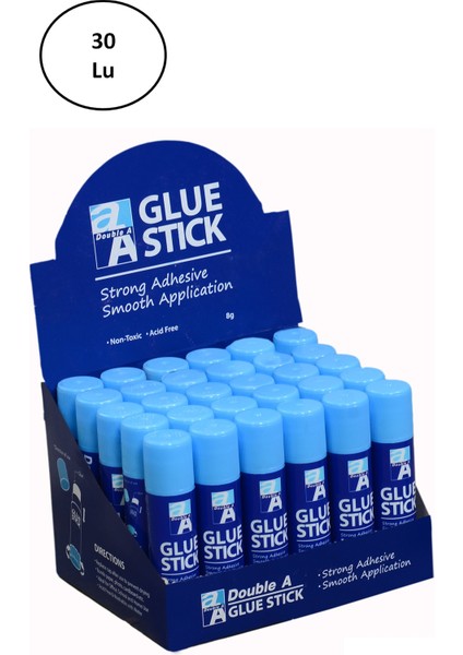 Doublea Double A Glue Stick Yapıştırıcı 8 Gram 30'lu