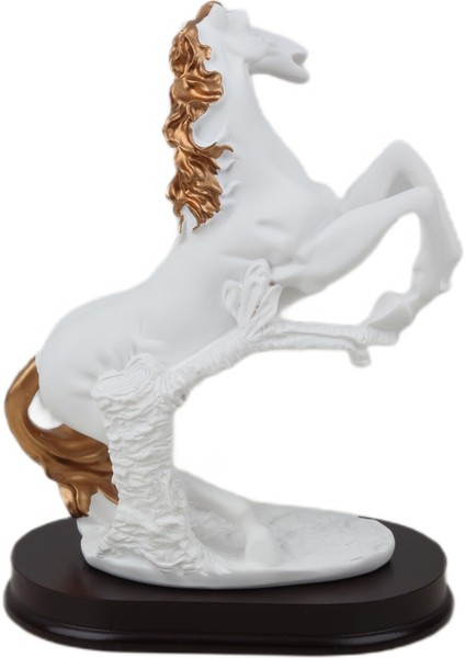 Lüks Modern Sanat Reçine At Biblo Heykel Ev Ofis Hediyesi Vitrin Konsol Süsü Dekoratif Obje 24 Cm. fiyatları