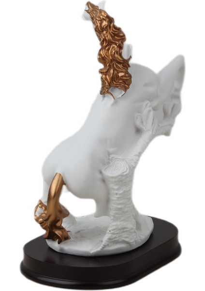 Lüks Modern Sanat Reçine At Biblo Heykel Ev Ofis Hediyesi Vitrin Konsol Süsü Dekoratif Obje 24 Cm. fırsatları