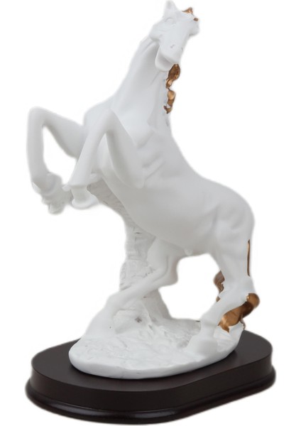 Lüks Modern Sanat Reçine At Biblo Heykel Ev Ofis Hediyesi Vitrin Konsol Süsü Dekoratif Obje 24 Cm. indirimleri