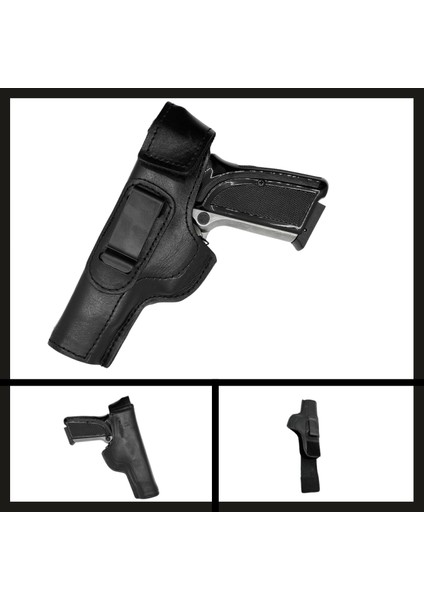 Uyguna-Yakala Zigana K Cırtlı Maşalı Napa Deri Tabanca KILIFI-VAK.468