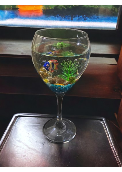 Epoksi Dolgulu Dekoratif Kadeh-2