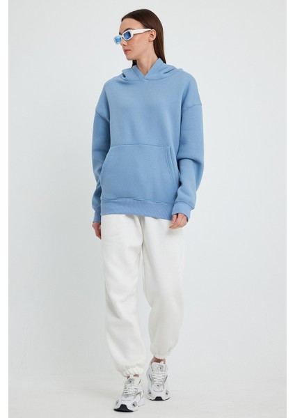 Bebe Mavisi Hoodie, Oversize Hoodie, Kadın Hoodie, Kanguru Cepli Hoodie modelleri