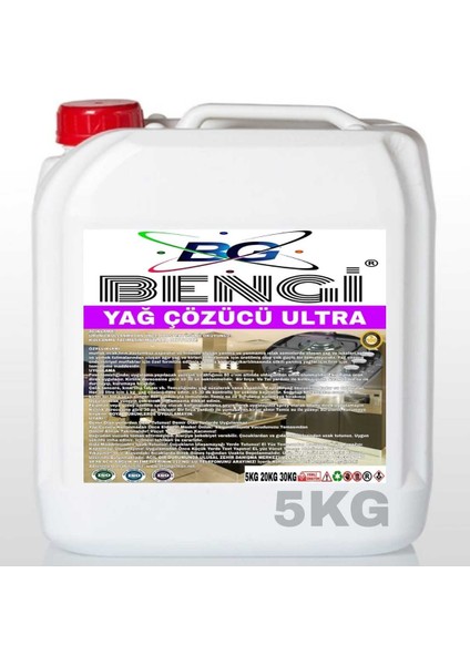 Bengi Kimya Yağ Çözücü Ultra 5 kg