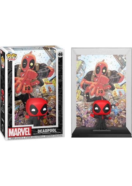 Pop Comic Covers Marvel Deadpool 2025 - Deadpool In Black Suit No:46