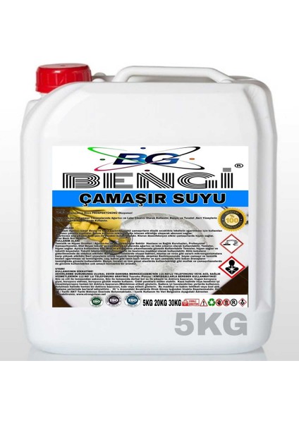 Bengi Kimya Çamaşır Suyu Kokusuz 5  kg