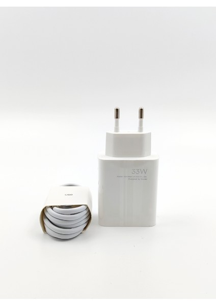 33 Watt Hızlı Şarj Aleti Başlık+Kablo Set 33 W Turbo Hızlı Şarj