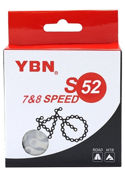 Bike And Art Ybn 7-8 Vites Uyumlu S52 Zincir