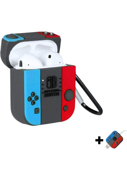 1. ve 2. Nesil Nintendo Figürlü Sevimli Silikon Kılıf ve Nintendo Kablo Koruyucu Ikili Set modelleri