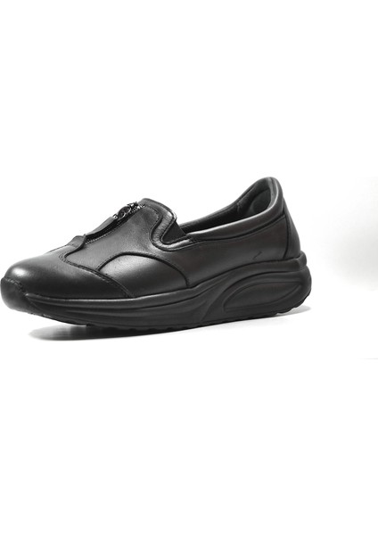 2603 Deri Siyah Ortopedik Hafif Kadın Anne Ayakkabı fiyatları